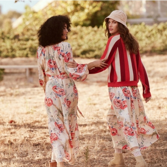 NWT The GREAT. The Vestige dress in echo rose print, designer 1 (small) - Picture 3 of 16